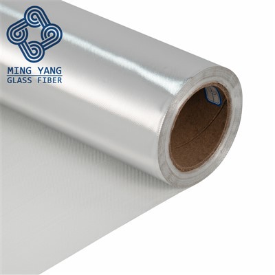 Ignifuje aliminyòm kouvwi Fiberglass twal twal